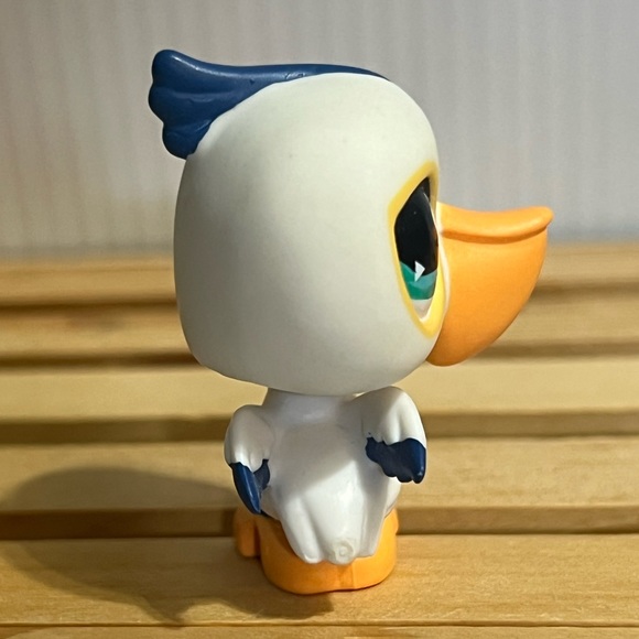 LPS Littlest Pet Shop Seabird White Pelican #517 - Picture 3 of 6
